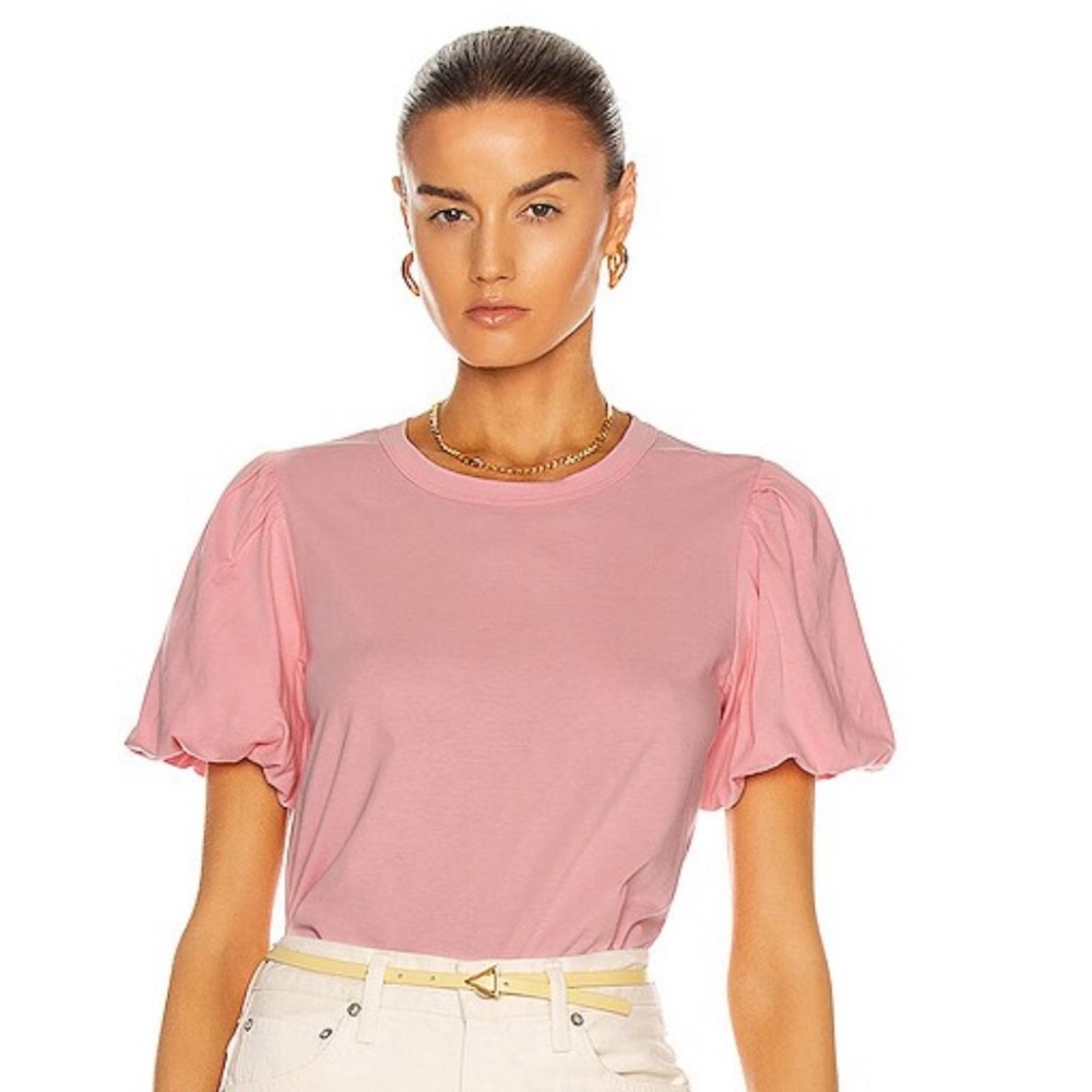 A.L.C. Pink Poole Cotton Jersey Tee